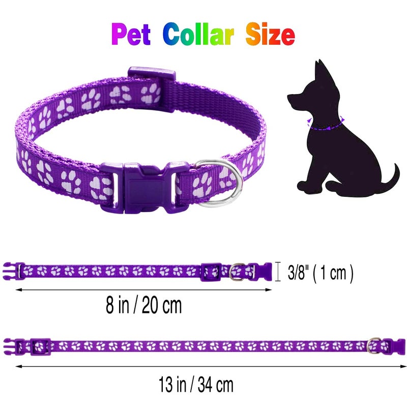 YOY 25 pcs/Set Soft Nylon Puppy Whelping ID Collars - Adjustable Reusable Washable Baby Dog ID Bands Pet Identification for Breeders, Neck 8" - 13" - Image 2